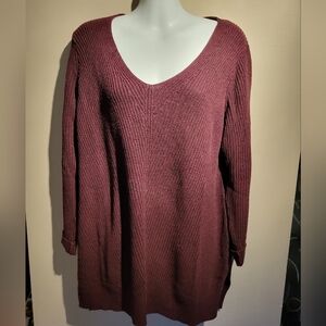 Old Navy Women's Burgundy Sweater Size Large